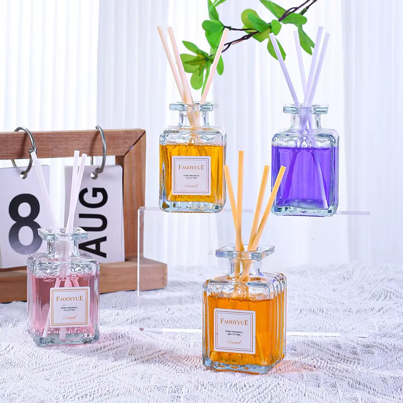 Private Label Lavender Reed Diffuser Long Lasting Air Freshener Home Fragrance Aromatherapy Indoor Room Aroma Decorative Scent