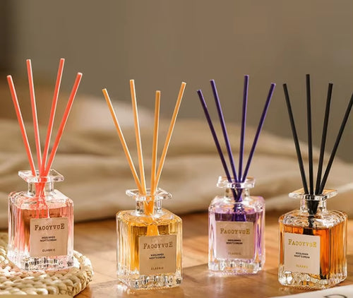 Private Label Lavender Reed Diffuser Long Lasting Air Freshener Home Fragrance Aromatherapy Indoor Room Aroma Decorative Scent